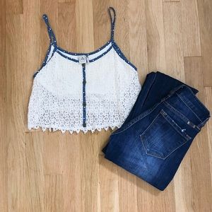 ✨ PAPER CRANE LACE TOP ✨